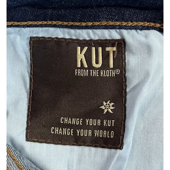 kut from the kloth Women’s Size 14 Jeans Crop Straight Blue Stretch Zipper - Picture 14 of 15